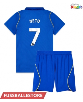 Günstige Chelsea Pedro Neto #7 Heimtrikotsatz Kinder 2026-27 Kurzarm (+ Kurze Hosen)